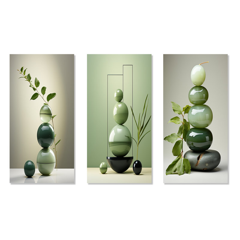 Green+Zen+Spiritual+Stone+I+-+